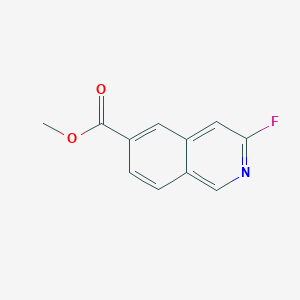 molecular formula C11H8FNO2 B8229093 Methyl 3-fluoroisoquinoline-6-carboxylate 