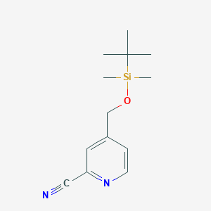 4-(Tert-butyldimethylsilyloxymethyl)pyridinecarbonitrile
