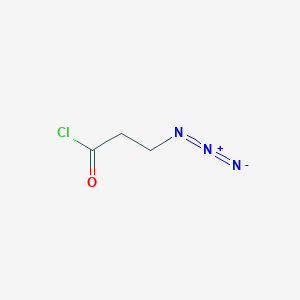 molecular formula C3H4ClN3O B8229167 Propanoyl chloride, 3-azido- CAS No. 14468-87-2