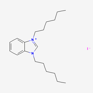 molecular formula C19H31IN2 B8229185 1,3-Dihexylbenzimidazol-3-ium;iodide 