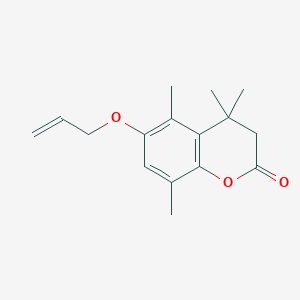 6-Allyloxy-4,4,5,8-tetramethyl-chroman-2-one