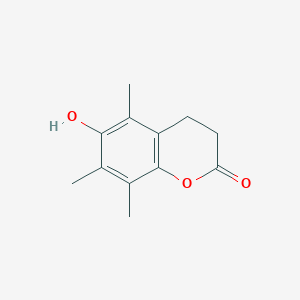 6-Hydroxy-5,7,8-trimethyl-chroman-2-one