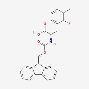 molecular formula C25H22FNO4 B8229245 N-Fmoc-2-fluoro-3-methyl-L-phenylalanine 