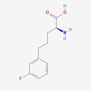 molecular formula C11H14FNO2 B8229289 (S)-2-Amino-5-(3-fluorophenyl)pentanoic acid 