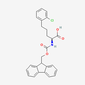 molecular formula C26H24ClNO4 B8229308 Fmoc-(S)-2-amino-5-(2-chlorophenyl)pentanoic acid 