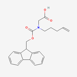 molecular formula C22H23NO4 B8229343 N-Fmoc-N-(4-penten-1-yl)-glycine 