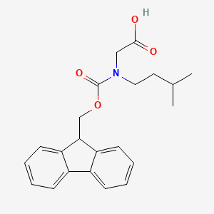 molecular formula C22H25NO4 B8229348 Glycine, N-[(9H-fluoren-9-ylmethoxy)carbonyl]-N-(3-methylbutyl)- 