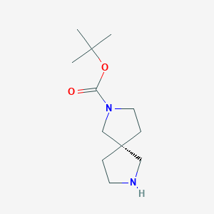 molecular formula C12H22N2O2 B8229404 tert-Butyl (R)-2,7-diazaspiro[4.4]nonane-2-carboxylate 