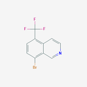 molecular formula C10H5BrF3N B8229407 8-Bromo-5-(trifluoromethyl)isoquinoline 