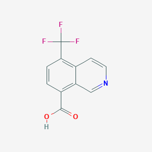 molecular formula C11H6F3NO2 B8229414 5-(Trifluoromethyl)isoquinoline-8-carboxylic acid 