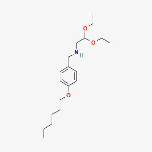 molecular formula C19H33NO3 B8229418 2,2-Diethoxy-N-(4-(hexyloxy)benzyl)ethanamine 