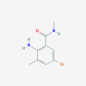 molecular formula C9H11BrN2O B8229421 2-氨基-5-溴-N,3-二甲基苯甲酰胺 