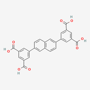 molecular formula C26H16O8 B8229472 5,5'-(萘-2,6-二基)二异酞酸 