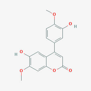 molecular formula C17H14O6 B082295 美兰素 CAS No. 10386-55-7