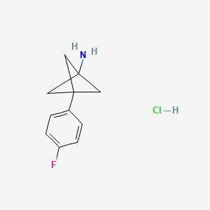 3-(4-Fluorophenyl)bicyclo[1.1.1]pentan-1-amine hydrochloride