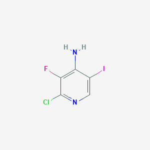 molecular formula C5H3ClFIN2 B8229592 2-Chloro-3-fluoro-5-iodopyridin-4-amine 