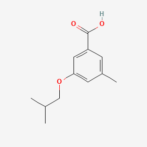 molecular formula C12H16O3 B8229666 3-Isobutoxy-5-methylbenzoic acid 