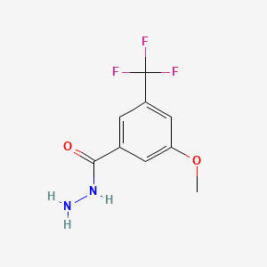 molecular formula C9H9F3N2O2 B8229671 3-Methoxy-5-(trifluoromethyl)benzohydrazide 