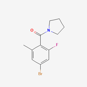 (4-Bromo-2-fluoro-6-methylphenyl)(pyrrolidin-1-yl)methanone