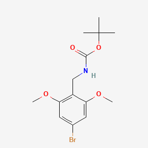 molecular formula C14H20BrNO4 B8229716 tert-Butyl 4-bromo-2,6-dimethoxybenzylcarbamate 