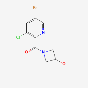 molecular formula C10H10BrClN2O2 B8229725 (5-Bromo-3-chloropyridin-2-yl)(3-methoxyazetidin-1-yl)methanone 