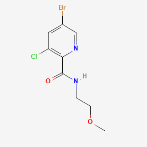 5-Bromo-3-chloro-N-(2-methoxyethyl)picolinamide