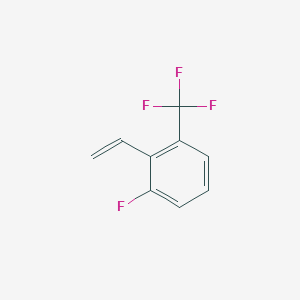 molecular formula C9H6F4 B8229747 1-Fluoro-3-(trifluoromethyl)-2-vinylbenzene 