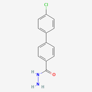 molecular formula C13H11ClN2O B8229761 4'-Chloro-[1,1'-biphenyl]-4-carbohydrazide 