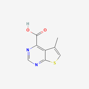 molecular formula C8H6N2O2S B8229782 5-Methylthieno[2,3-d]pyrimidine-4-carboxylic acid 