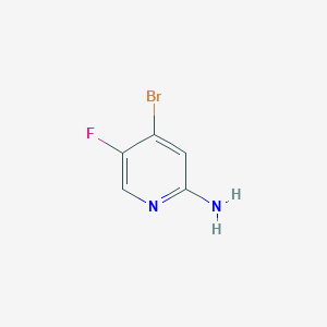 molecular formula C5H4BrFN2 B8229813 4-Bromo-5-fluoropyridin-2-amine 