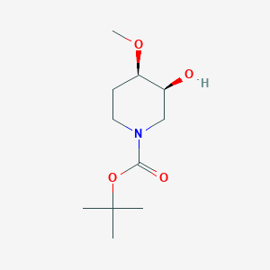 molecular formula C11H21NO4 B8229899 rel-tert-butyl (3R,4S)-3-hydroxy-4-methoxypiperidine-1-carboxylate 