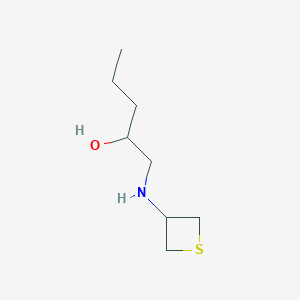 molecular formula C8H17NOS B8229906 1-(Thietan-3-ylamino)pentan-2-ol 