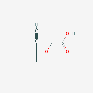 molecular formula C8H10O3 B8229924 2-(1-Ethynylcyclobutoxy)aceticacid 