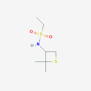 molecular formula C7H15NO2S2 B8229959 N-(2,2-Dimethylthietan-3-yl)ethanesulfonamide 