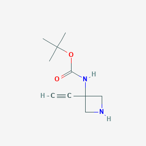 molecular formula C10H16N2O2 B8229982 tert-butyl N-(3-ethynylazetidin-3-yl)carbamate 