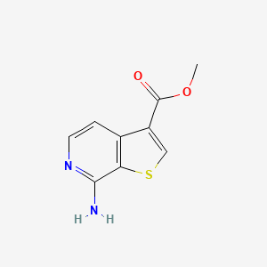 molecular formula C9H8N2O2S B8229987 Methyl 7-aminothieno[2,3-c]pyridine-3-carboxylate 