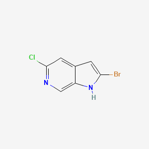 molecular formula C7H4BrClN2 B8230032 2-bromo-5-chloro-1H-pyrrolo[2,3-c]pyridine 
