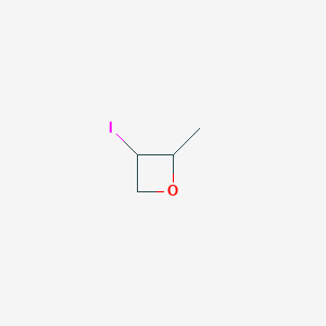 molecular formula C4H7IO B8230091 3-Iodo-2-methyloxetane 