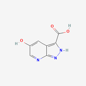 molecular formula C7H5N3O3 B8230099 5-Hydroxy-1H-pyrazolo[3,4-b]pyridine-3-carboxylic acid 