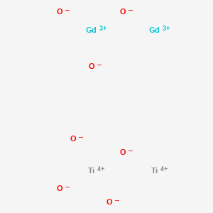 molecular formula Gd2O9Ti3 B082301 Gadolinium titanium oxide (Gd2Ti2O7) CAS No. 12024-89-4