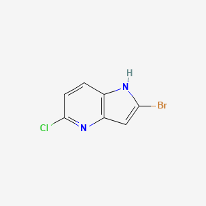molecular formula C7H4BrClN2 B8230105 2-bromo-5-chloro-1H-pyrrolo[3,2-b]pyridine 