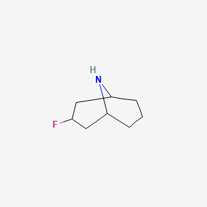 molecular formula C8H14FN B8230109 3-氟-9-氮杂双环[3.3.1]壬烷 