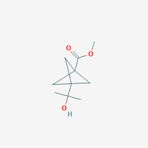 molecular formula C10H16O3 B8230169 Methyl 3-(2-hydroxypropan-2-yl)bicyclo[1.1.1]pentane-1-carboxylate 