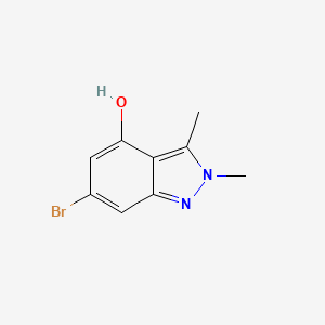 molecular formula C9H9BrN2O B8230172 6-bromo-2,3-dimethyl-2H-indazol-4-ol 