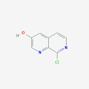 molecular formula C8H5ClN2O B8230185 8-Chloro-1,7-naphthyridin-3-ol 
