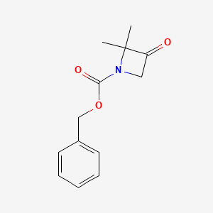 molecular formula C13H15NO3 B8230223 Benzyl 2,2-dimethyl-3-oxoazetidine-1-carboxylate 