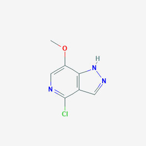 molecular formula C7H6ClN3O B8230342 4-chloro-7-methoxy-1H-pyrazolo[4,3-c]pyridine 
