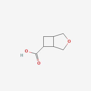 molecular formula C7H10O3 B8230370 3-Oxabicyclo[3.2.0]heptane-6-carboxylicacid 