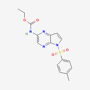 ethyl (5-tosyl-5H-pyrrolo[2,3-b]pyrazin-2-yl)carbamate