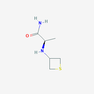 molecular formula C6H12N2OS B8230387 (R)-2-(Thietan-3-ylamino)propanamide 
